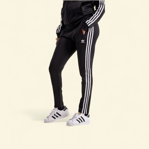 adidas Pants - adidas Black and White Track Pants